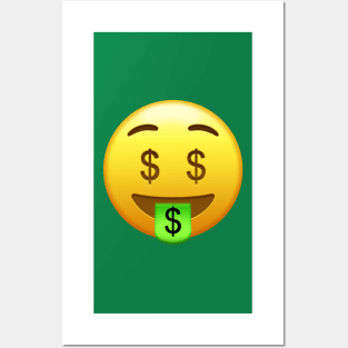 Money Mouth Face Emoji Posters and Art